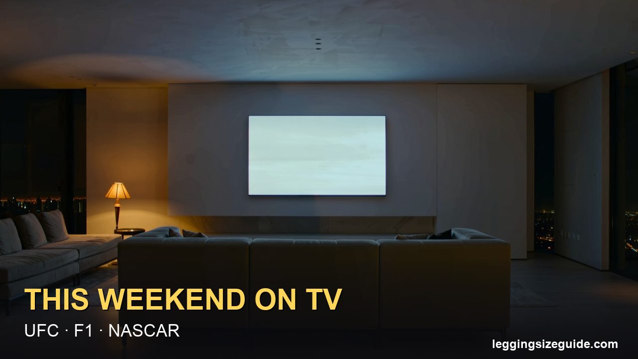 UFC, F1 and NASCAR TV Schedule This Weekend: Start Times and Channels