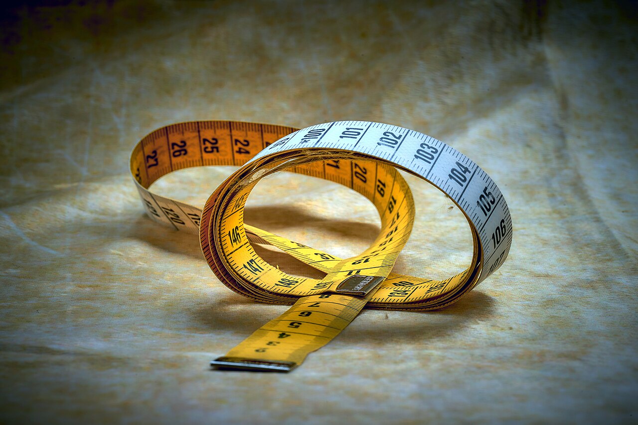 A tailor's cloth tape measure
